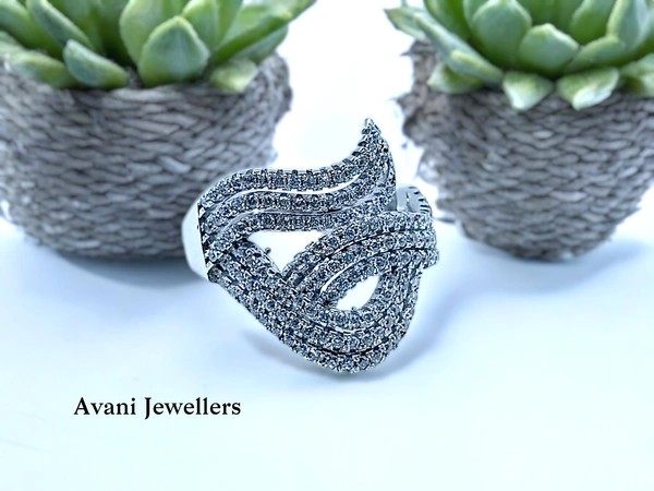 Avani Jewellers Silver Ladies Cocktail Ring - 5.33, 16