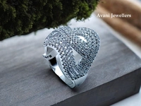 Avani Jewellers Silver Ladies Cocktail Ring - 5.33, 16