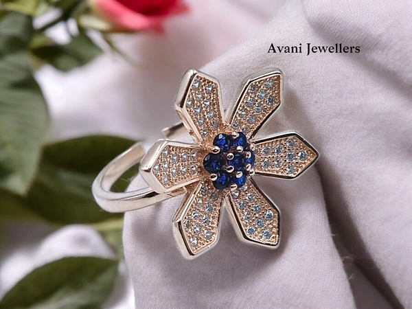 Avani Jewellers Silver Ladies Cocktail Ring - 4.05, 15