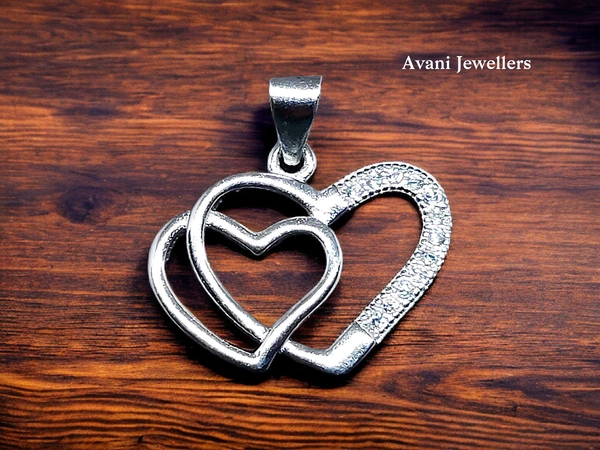 Avani Jewellers Silver Love Pendant - 1.19