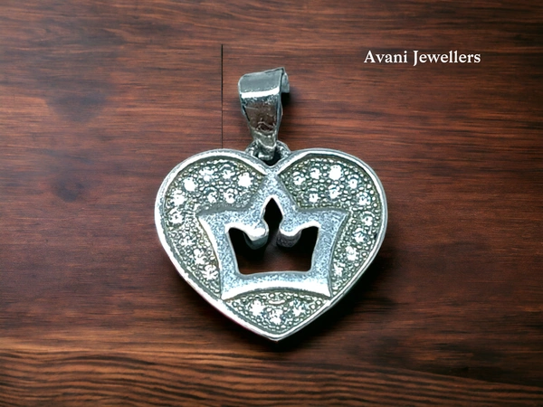 Avani Jewellers Silver Love Pendant - 2.86