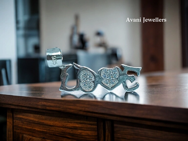 Avani Jewellers Silver Love Pendant - 2.04