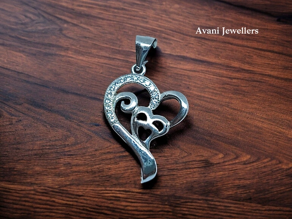 Avani Jewellers Silver Love Pendant - 1.62