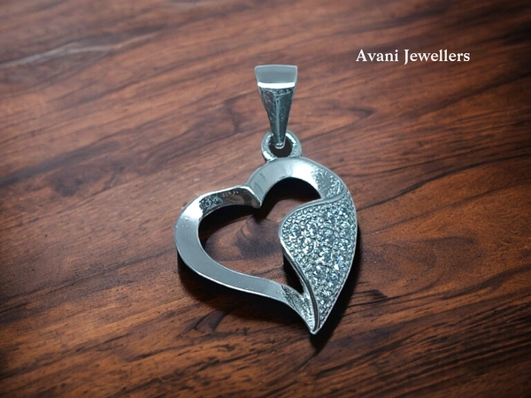 Avani Jewellers Silver Love Pendant - 1.4