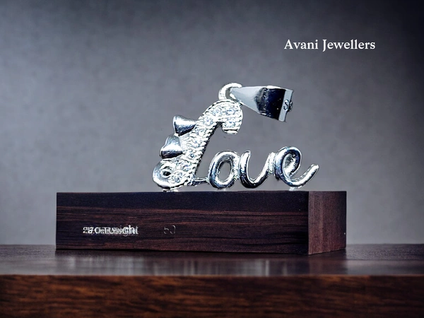Avani Jewellers Silver Love Pendant - 1.15