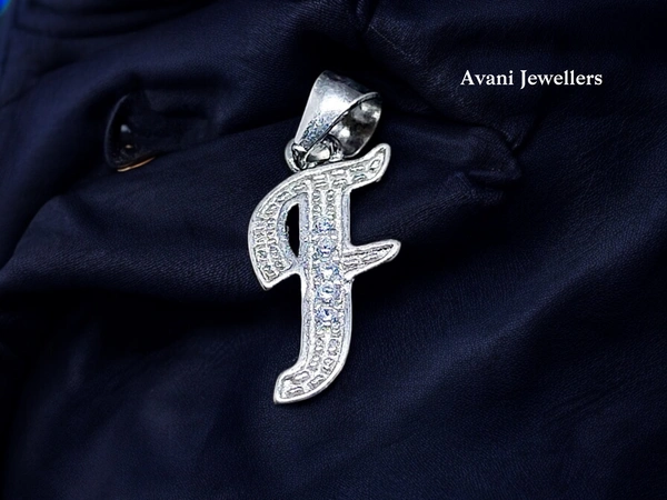 Avani Jewellers Silver Name Pendant - 0.87