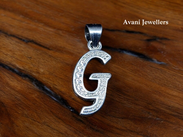 Avani Jewellers Silver Name Pendant - 1.04