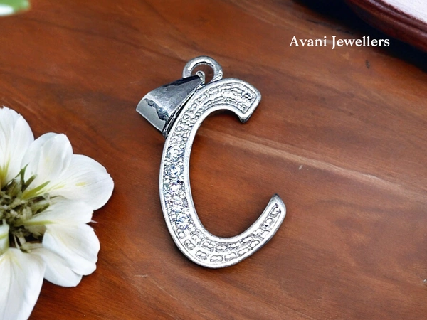 Avani Jewellers Silver Name Pendant - 1.02