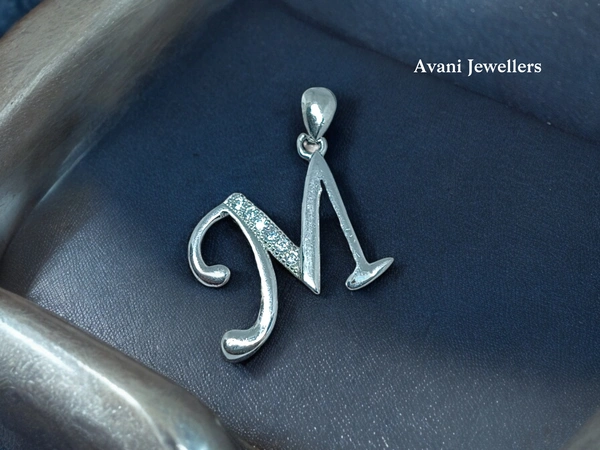 Avani Jewellers Silver Name Pendant - 2.63