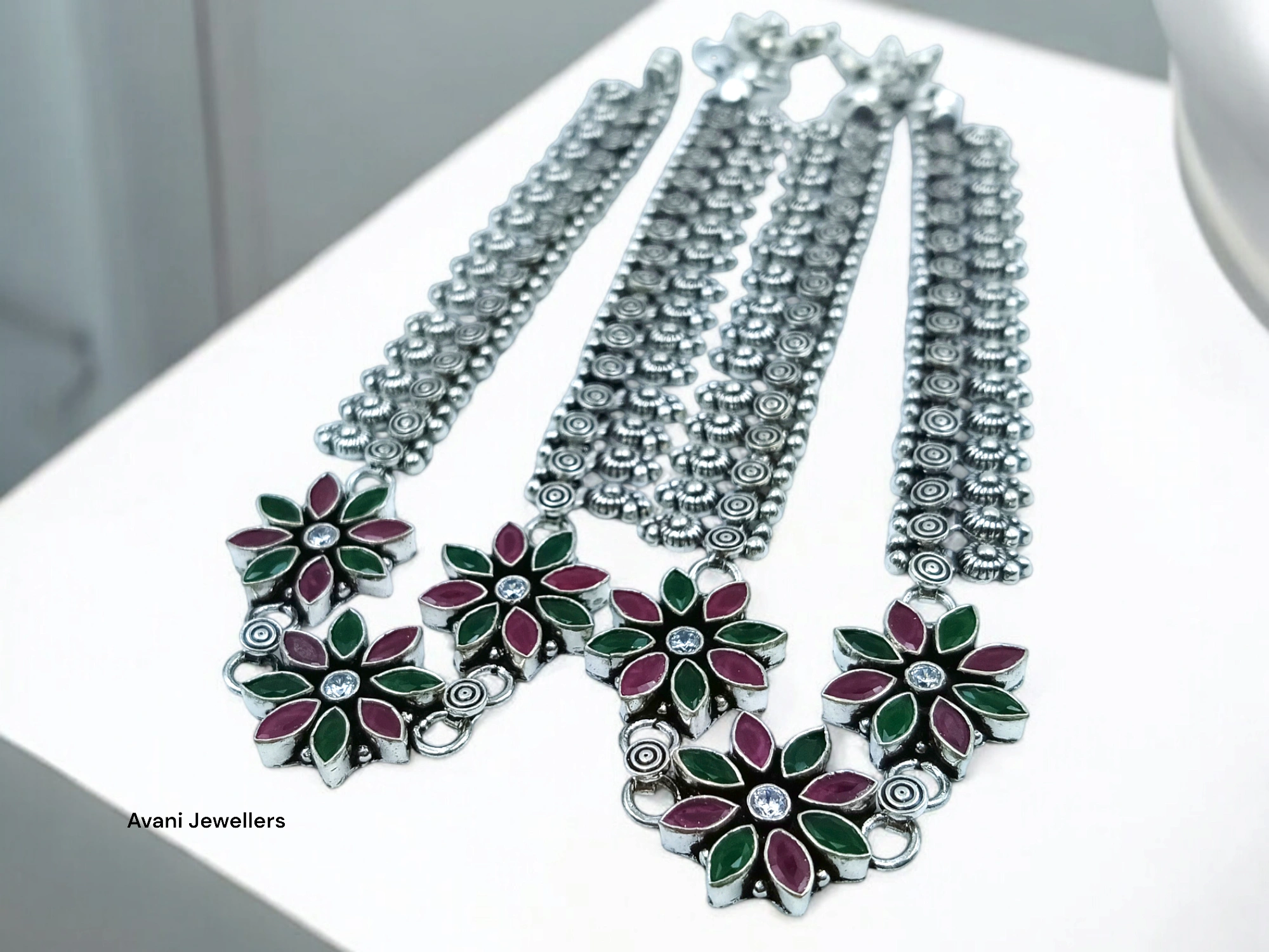 Silver Antique Paayal