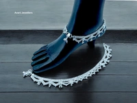 Avani Jewellers Silver Fancy Paayal - 65.9, 10.5 Inch