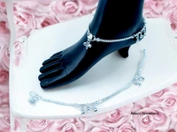 Avani Jewellers Silver Fancy Paayal - 27.9, 10.5 Inch