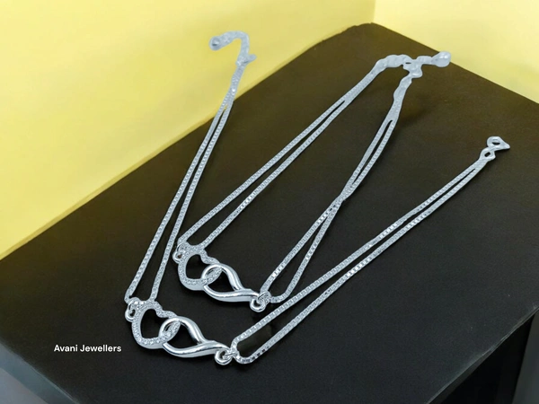 Avani Jewellers Silver Fancy Paayal - 11.72, 10.5 Inch