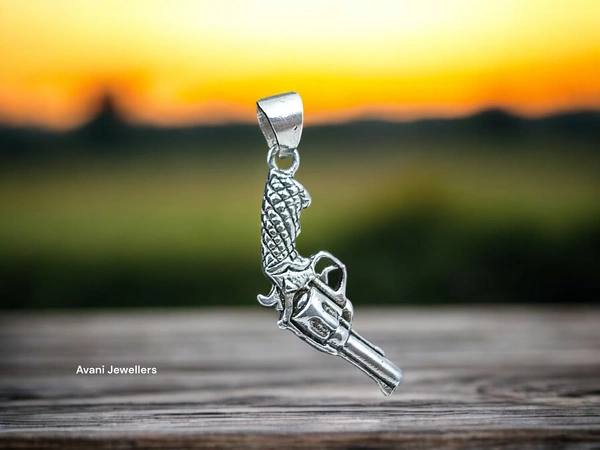 Avani Jewellers Silver Gents Fancy Pendant - 4.7