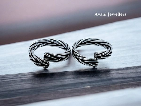 Avani Jewellers Silver Plain Bichiya - 2.95