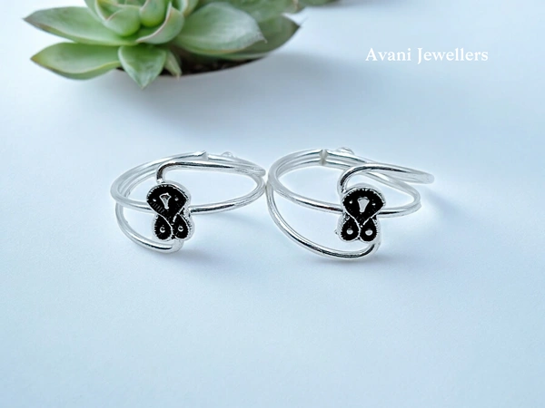 Avani Jewellers Silver Plain Bichiya - 3.5