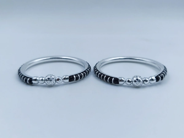 Avani Jewellers Silver Baby Plain Kade - 14.15, Adjustable