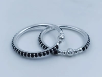 Avani Jewellers Silver Baby Plain Kade - 14.15, Adjustable