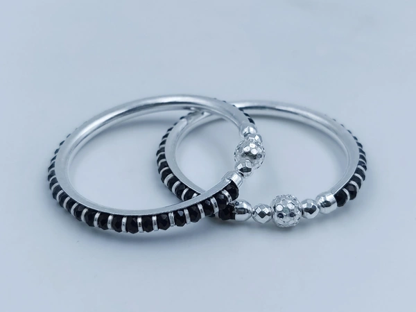 Avani Jewellers Silver Baby Plain Kade - 14.15, Adjustable