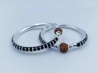 Avani Jewellers Silver Baby Plain Kade - 13.16, Adjustable