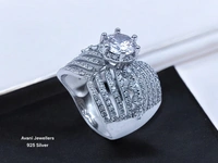 Avani Jewellers Silver Ladies Cocktail Ring - 9.14, 20