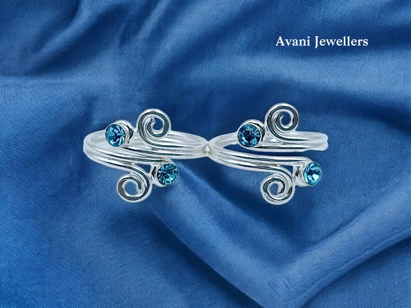 Avani Jewellers Silver Fancy Stone Bichiya - 3.78