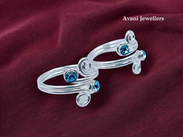 Avani Jewellers Silver Fancy Stone Bichiya - 3.78