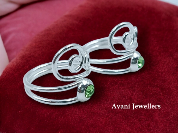 Avani Jewellers Silver Fancy Stone Bichiya - 3.75