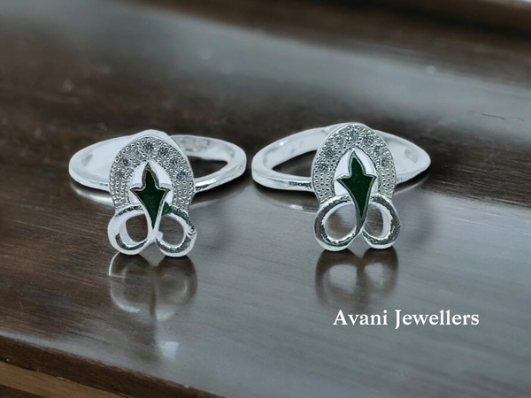 Avani Jewellers Silver Fancy Stone Bichiya - 3.65