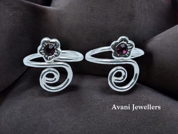 Avani Jewellers Silver Fancy Stone Bichiya - 3.35