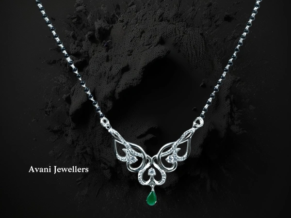 Avani Jewellers Silver Fancy Mangalsutra - 8.74, 27