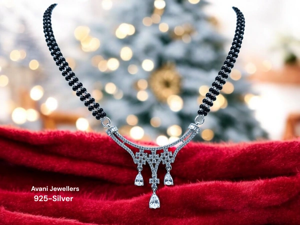 Avani Jewellers Silver Fancy Mangalsutra - 16.75, 18