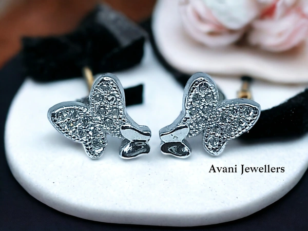 Avani Jewellers Silver Fancy Studs - 2.7