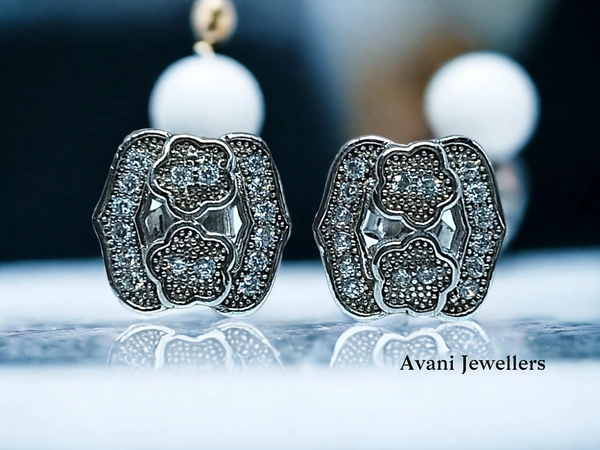 Avani Jewellers Silver Fancy Studs - 2.4