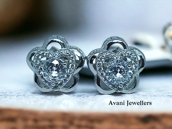Avani Jewellers Silver Fancy Studs - 3.24