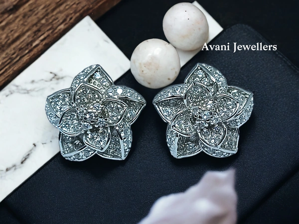 Avani Jewellers Silver Fancy Studs - 4.37