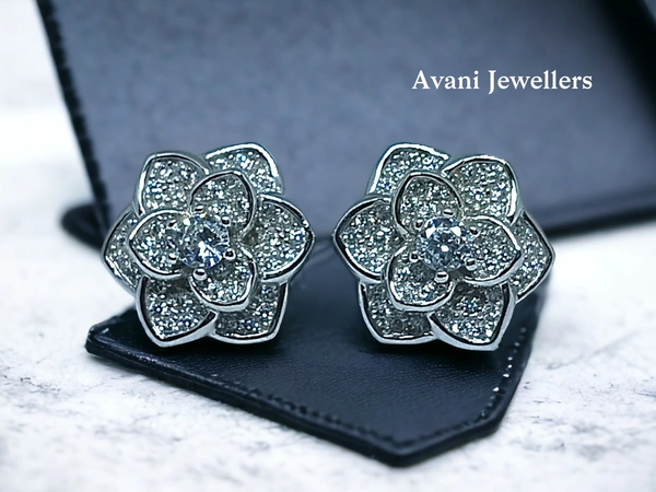Avani Jewellers Silver Fancy Studs - 3.99