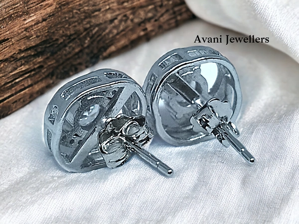 Avani Jewellers Silver Fancy Studs - 2.75