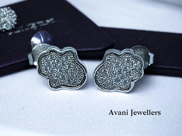 Avani Jewellers Silver Fancy Studs - 2.4