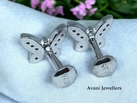 Avani Jewellers Silver Fancy Studs - 1.71