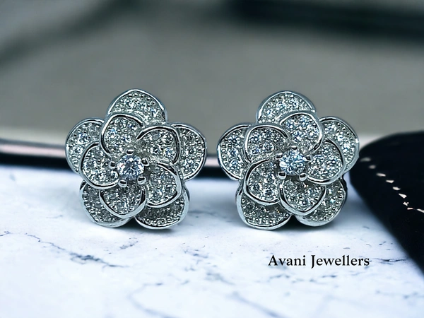 Avani Jewellers Silver Fancy Studs - 4.09