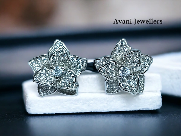 Avani Jewellers Silver Fancy Studs - 4.07