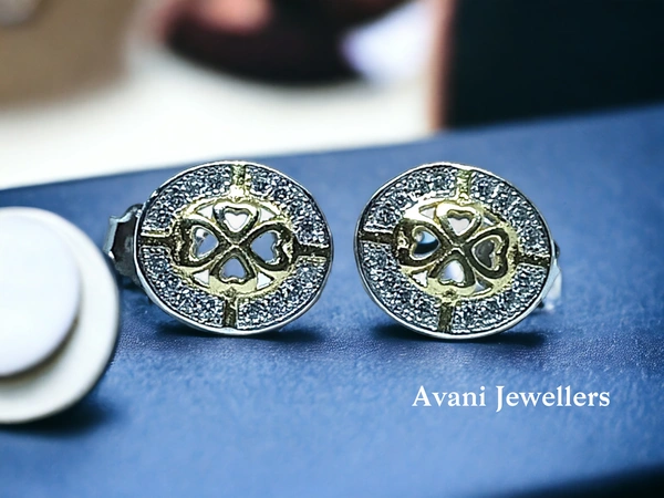 Avani Jewellers Silver Fancy Studs - 2.45