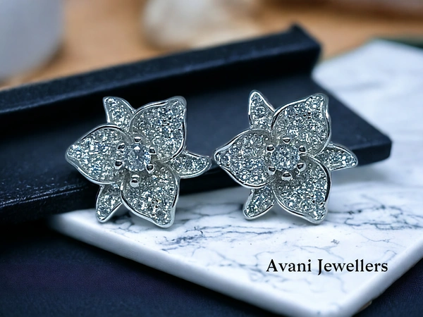 Avani Jewellers Silver Fancy Studs - 4.21