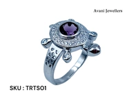 Avani Jewellers Silver Tortoise Fancy Ring - 3.75, 12