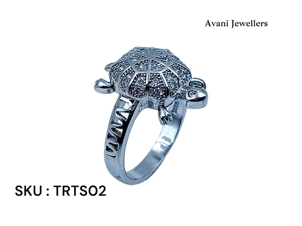 Avani Jewellers Silver Tortoise Fancy Ring - 7.08, 25