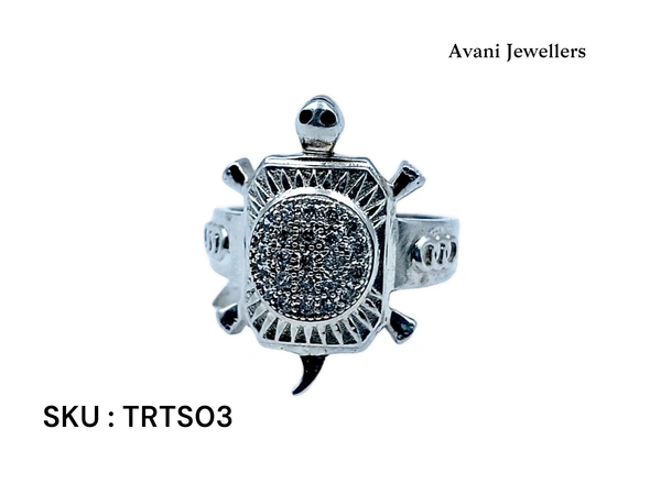 Avani Jewellers Silver Tortoise Fancy Ring - 4.84, 19