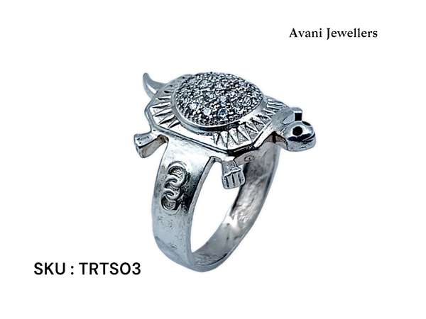 Avani Jewellers Silver Tortoise Fancy Ring - 4.84, 19