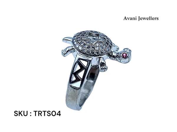 Avani Jewellers Silver Tortoise Fancy Ring - 6.2, 22