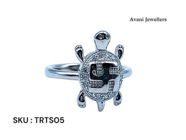 Avani Jewellers Silver Tortoise Fancy Ring - 9, 3.06
